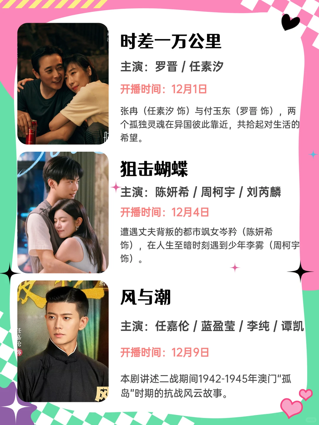 12月新剧盘点，谁会大爆？