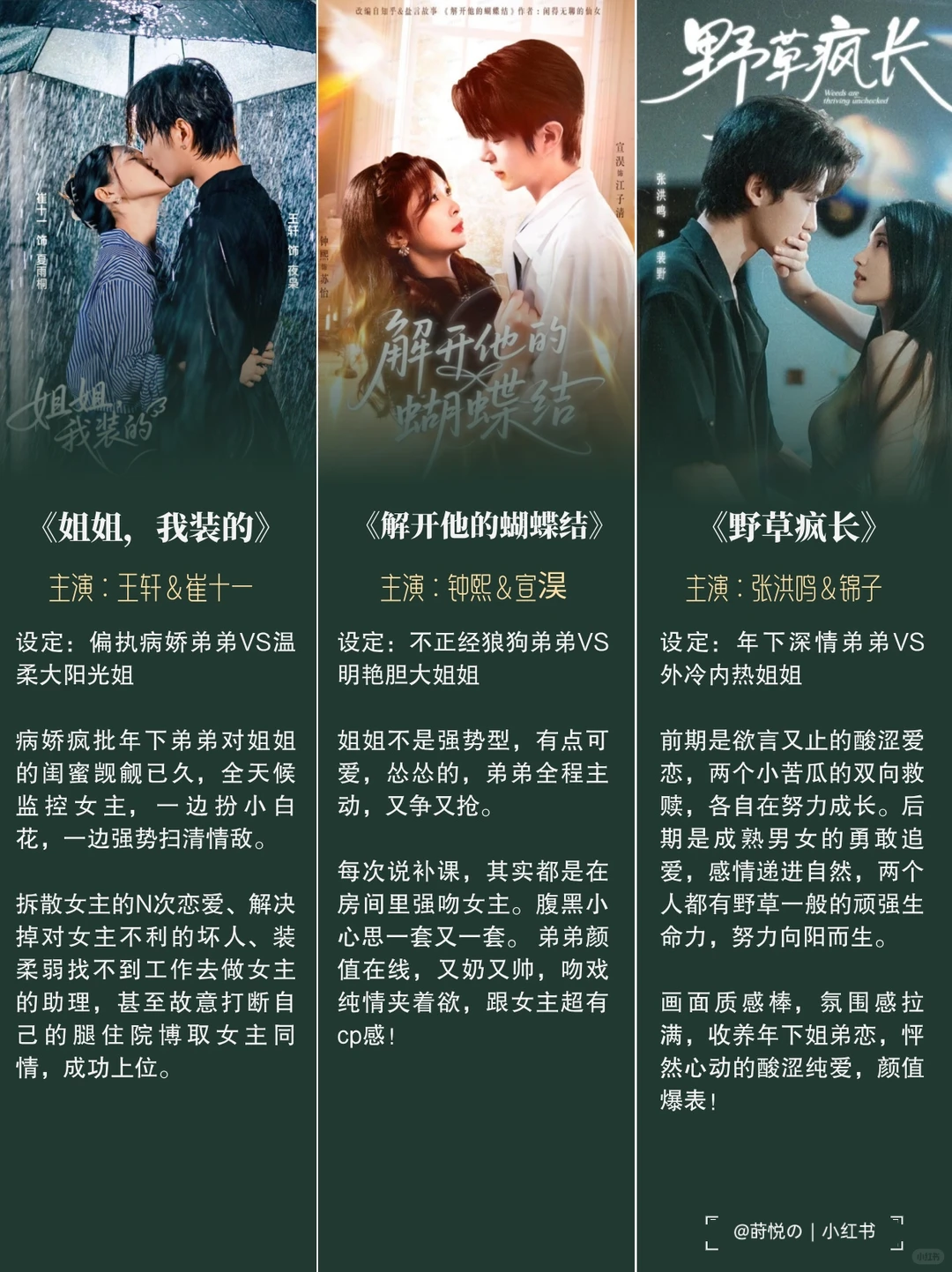 年下姐弟恋短剧︱病娇绿茶弟弟你喜欢哪一款