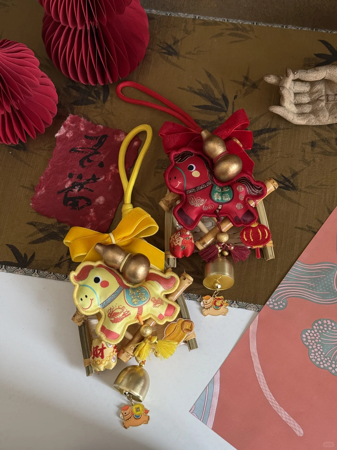 敲可爱的马年挂饰🐴