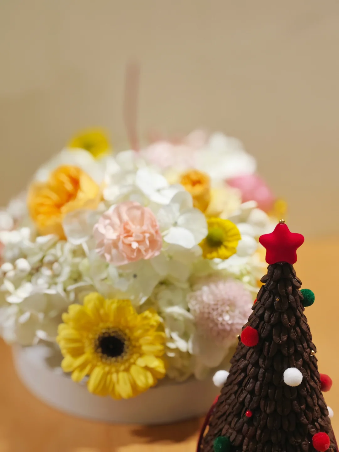 好喜欢我做的咖啡圣诞树