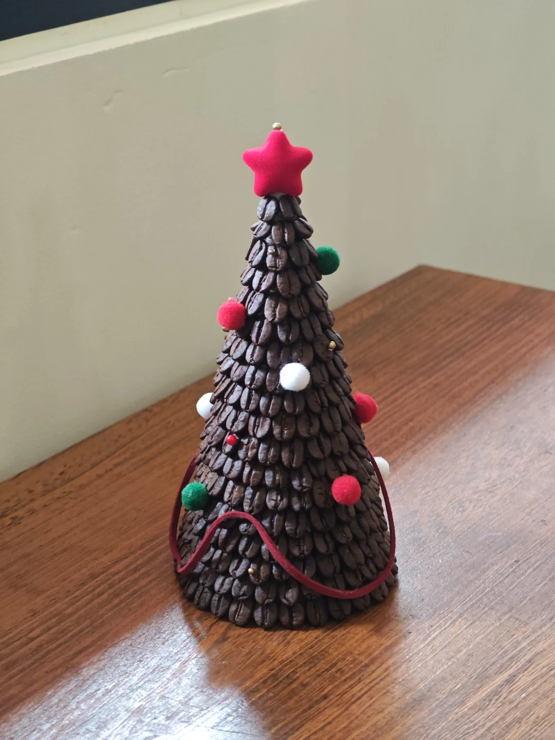 好喜欢我做的咖啡圣诞树