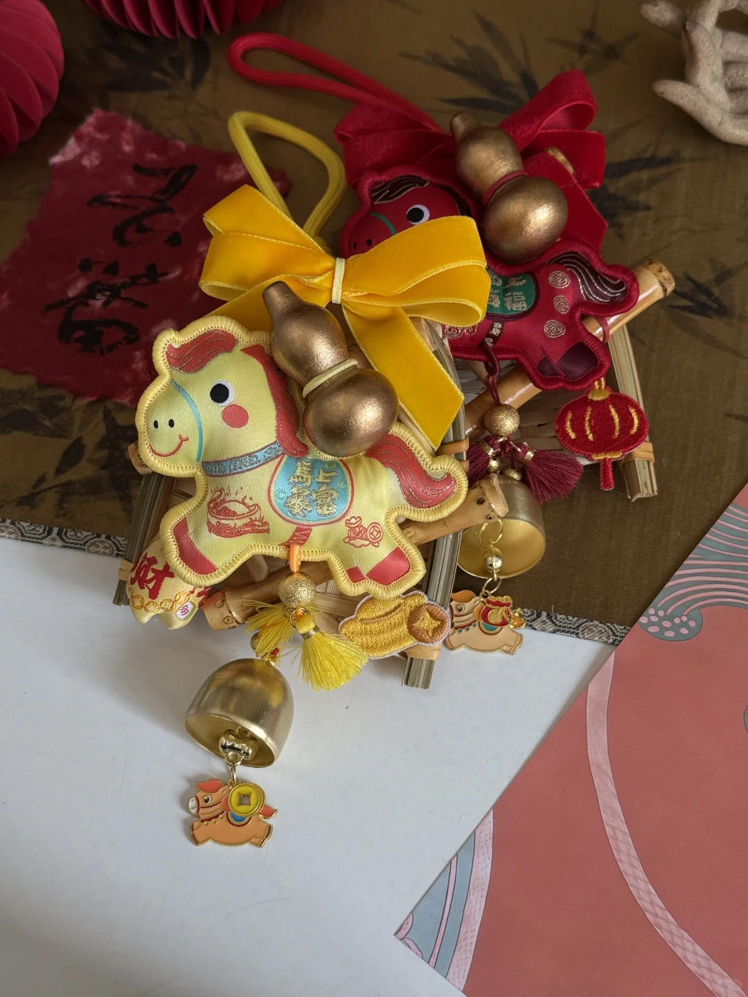 敲可爱的马年挂饰🐴
