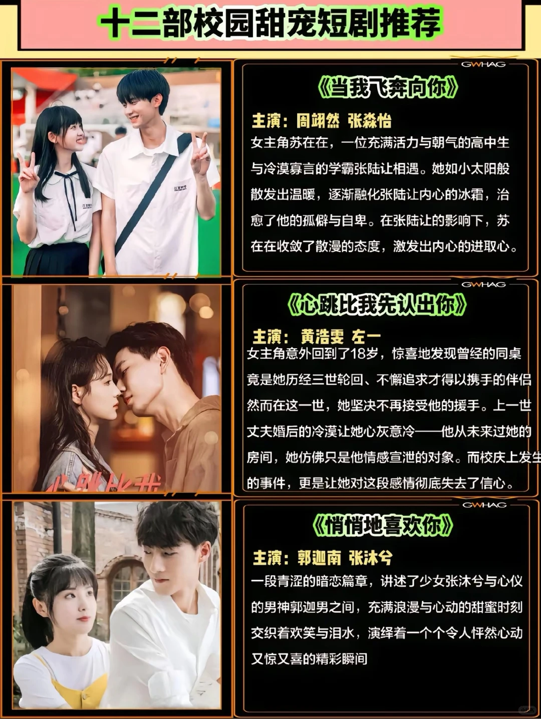校园甜宠短剧推荐！拯救剧荒的你