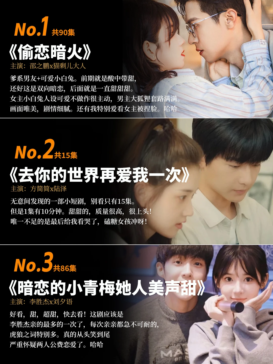 剧荒来了！票选12部高质量甜宠短剧推荐！