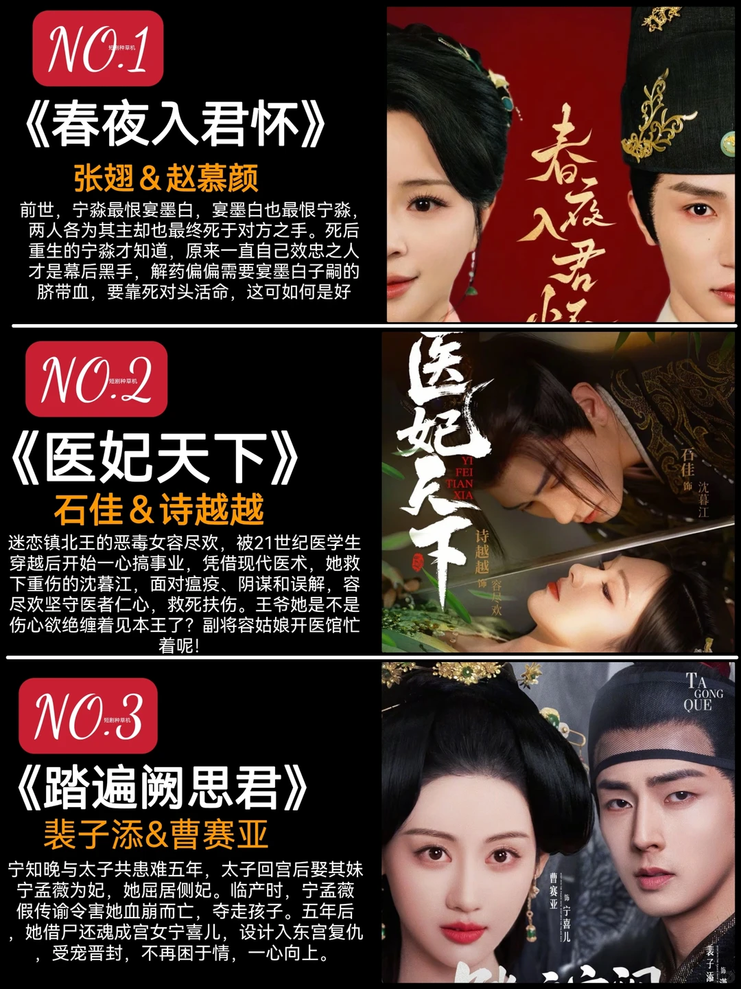 6月高质量热播古装短剧推荐🔥🔥🔥