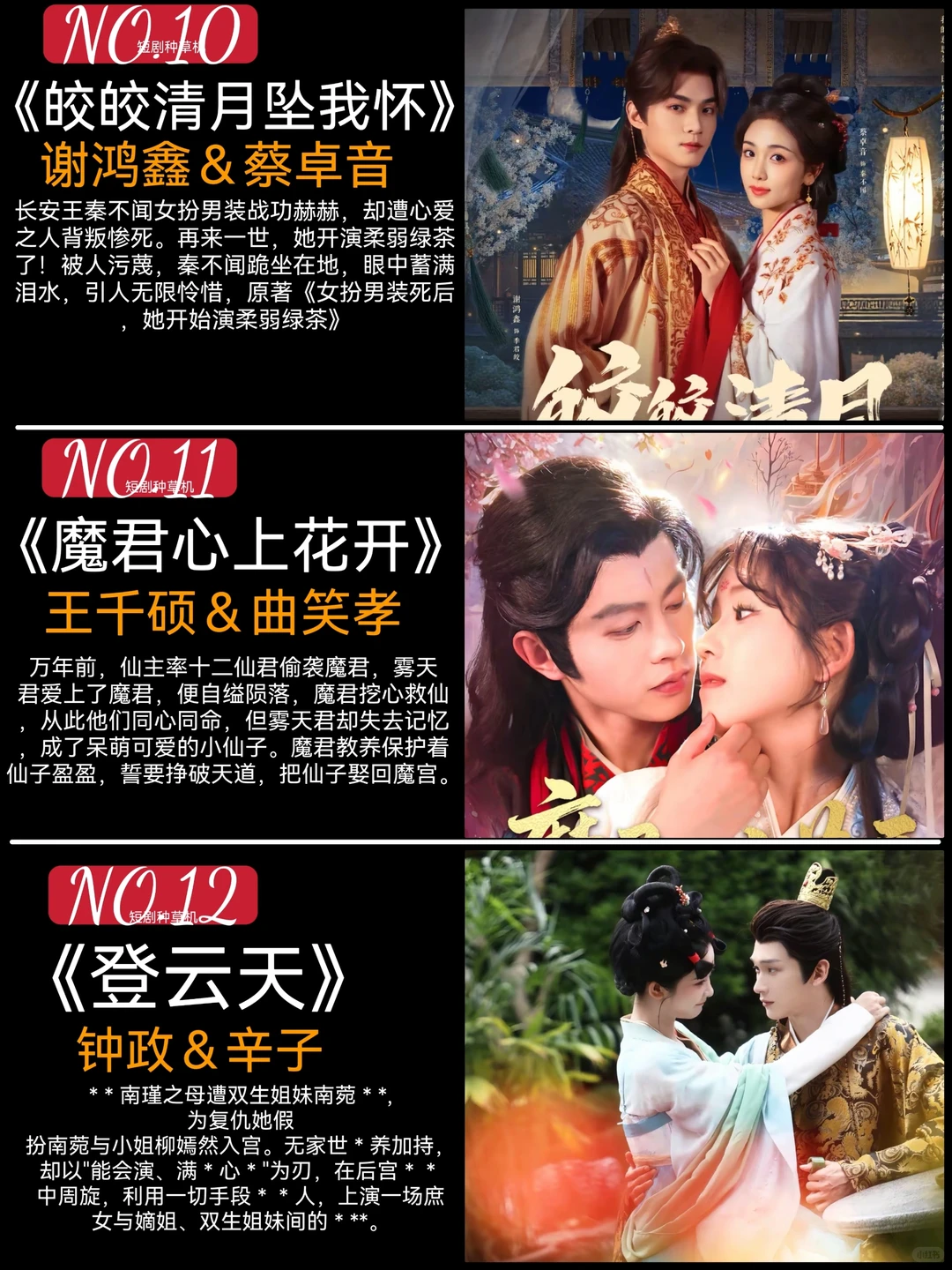 6月高质量热播古装短剧推荐🔥🔥🔥