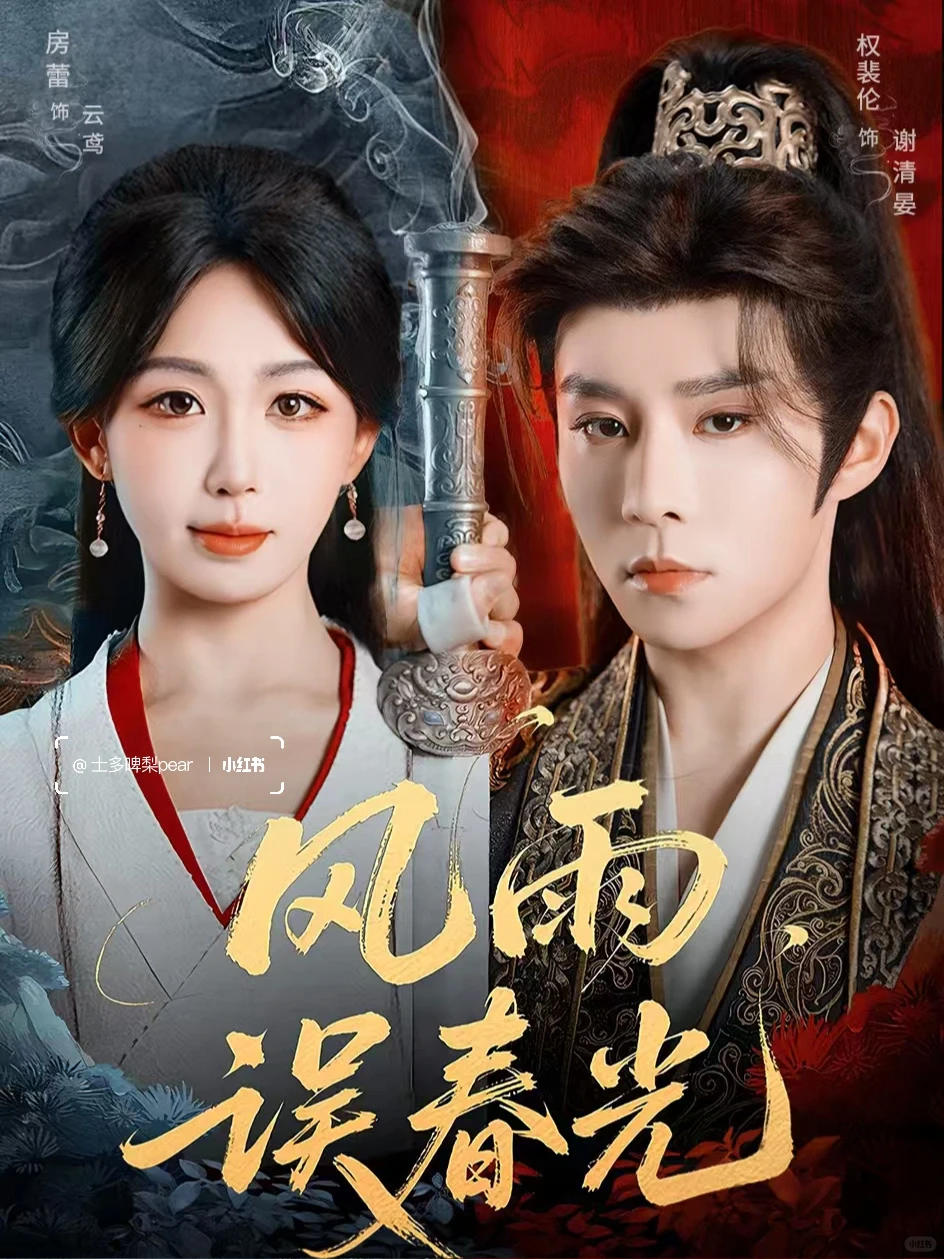 古装短剧海报设计//风雨误春光