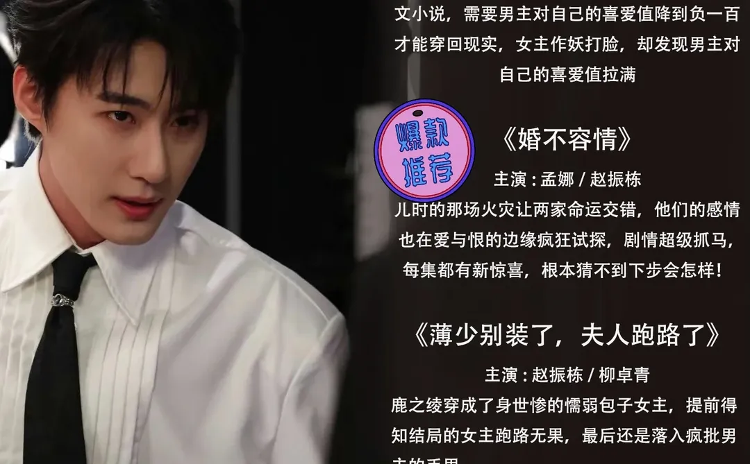 谁还没看赵振栋TOP10短剧片单？每部都上头🤣