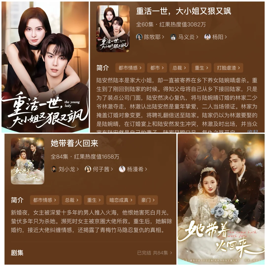 《重生女强甜宠剧》强推，强推