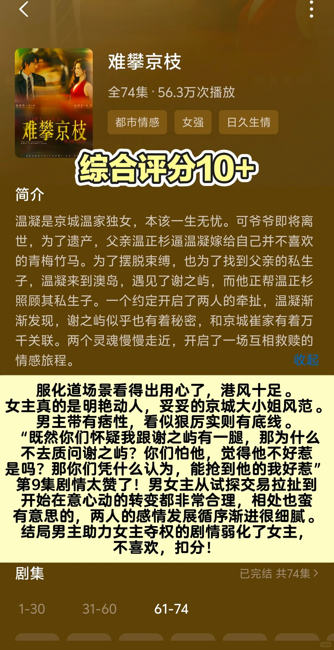 记录一下近期看的十四部短剧