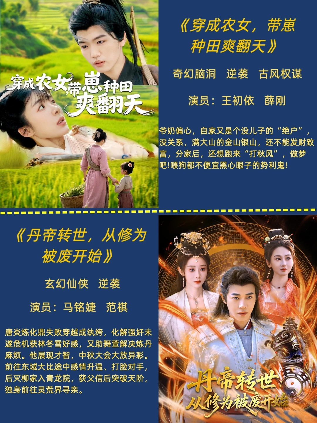 八部近期热度很高的穿越剧