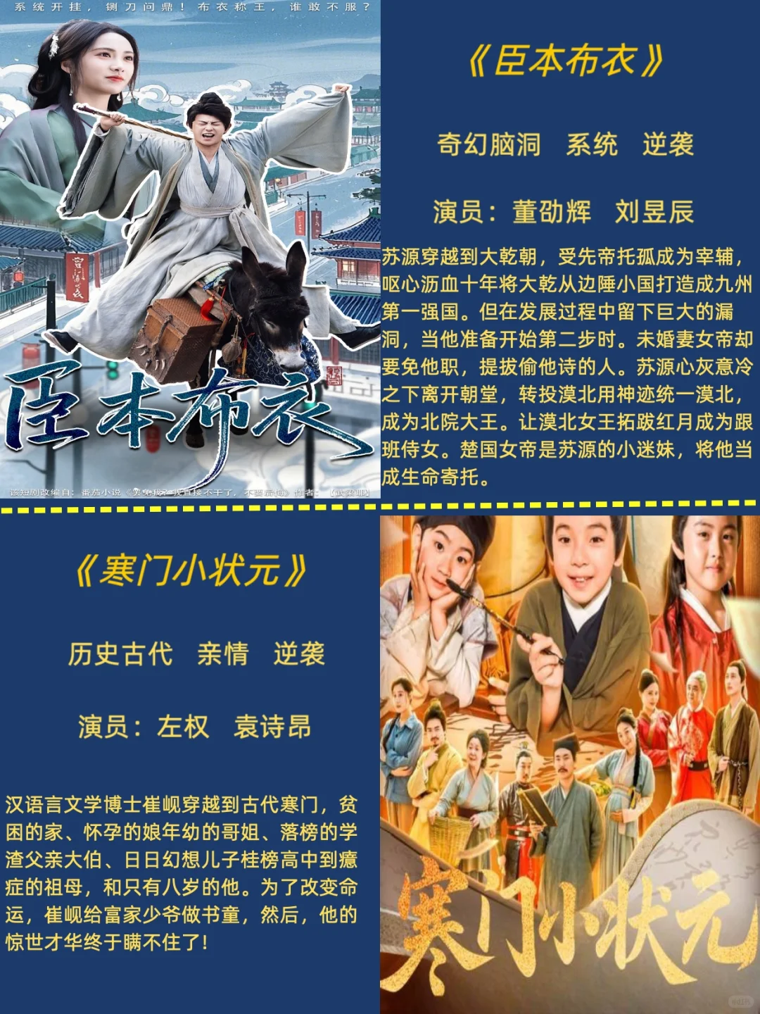 八部近期热度很高的穿越剧