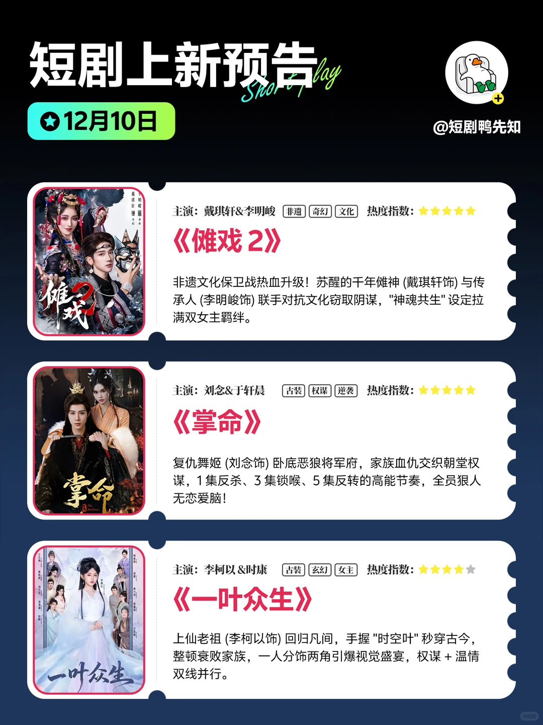 12月10日短剧预告🥳一大波好剧来袭！
