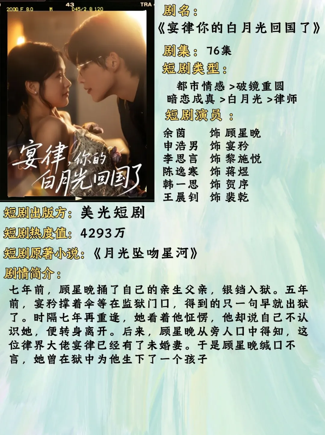 5部都市心动剧单！救赎×逆袭×暗恋全都有