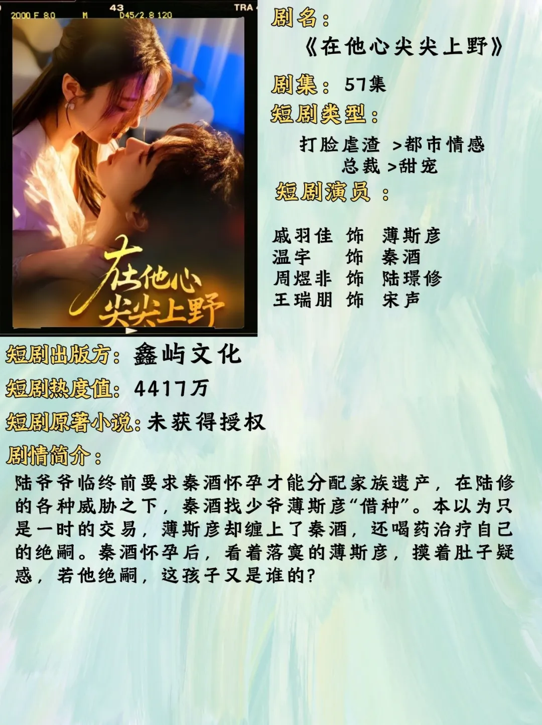 5部都市心动剧单！救赎×逆袭×暗恋全都有