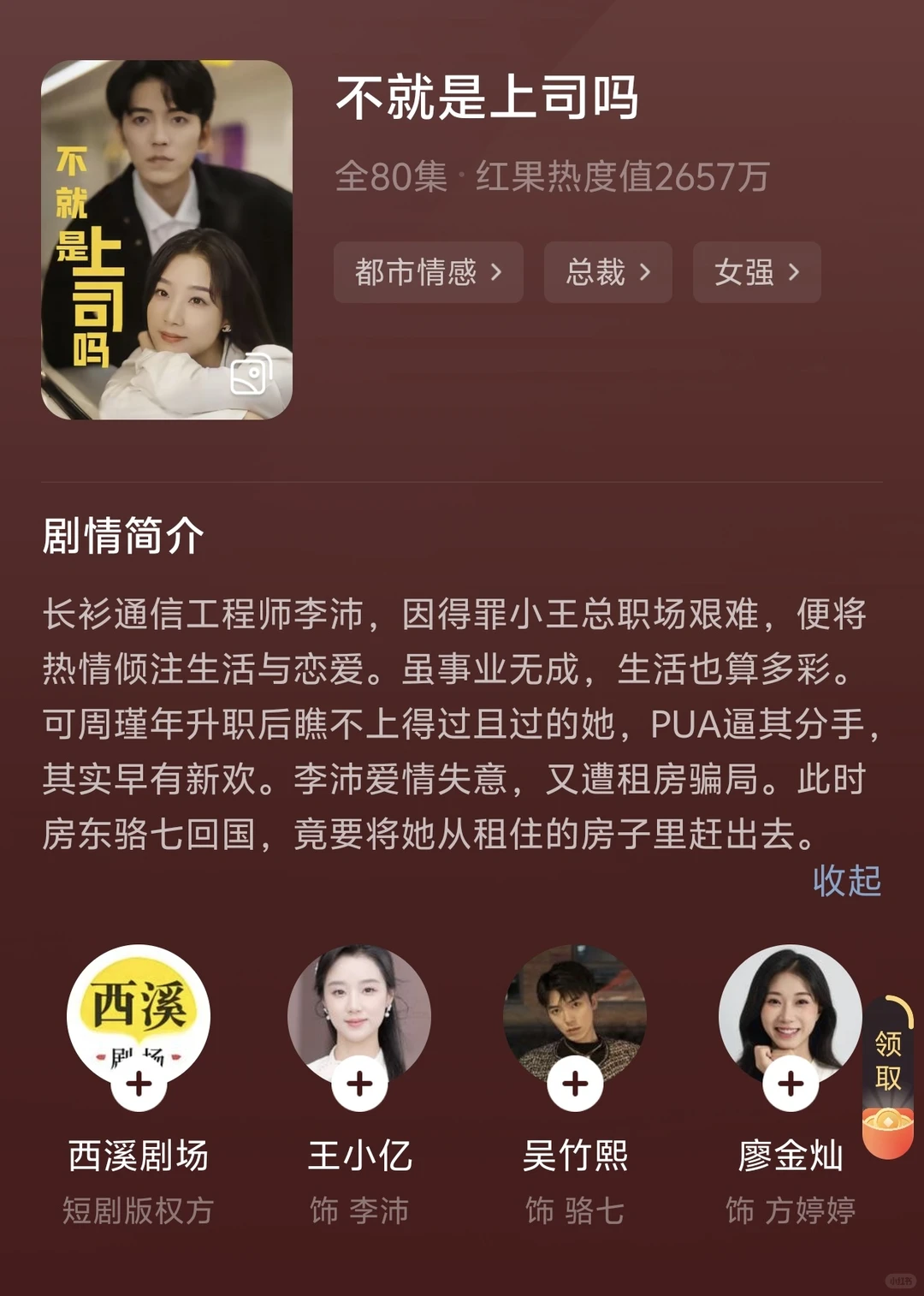 这可能是王小亿热度最低但精品的都市职场剧