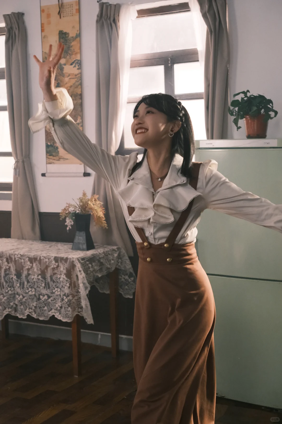 70年代的扇茶花