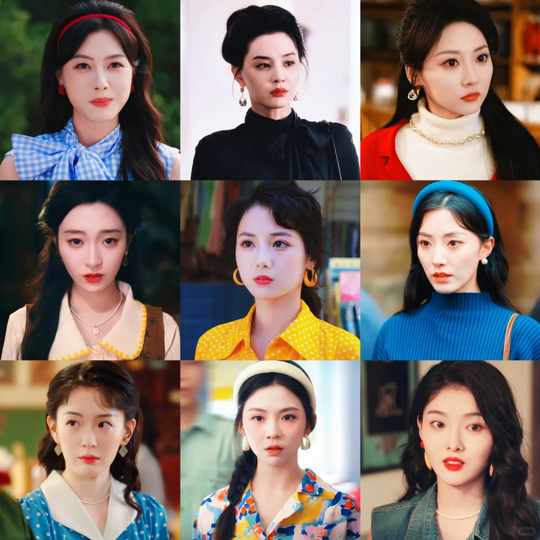 年代短剧女主的复古港风穿搭