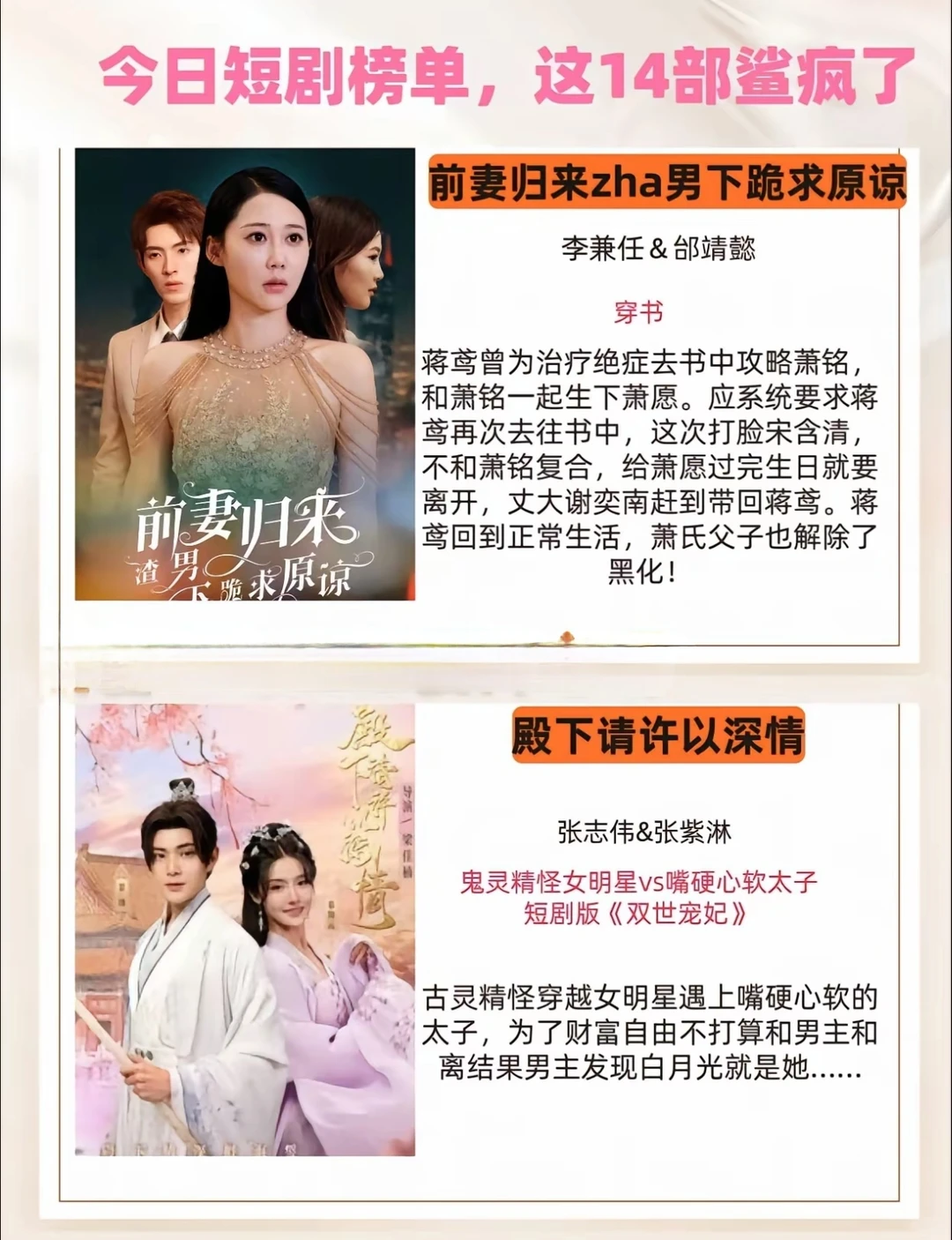 今日热播短剧榜单