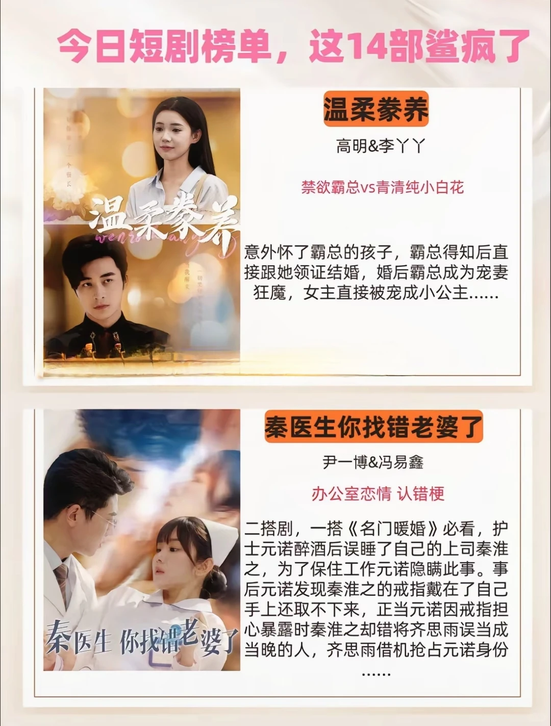 今日热播短剧榜单