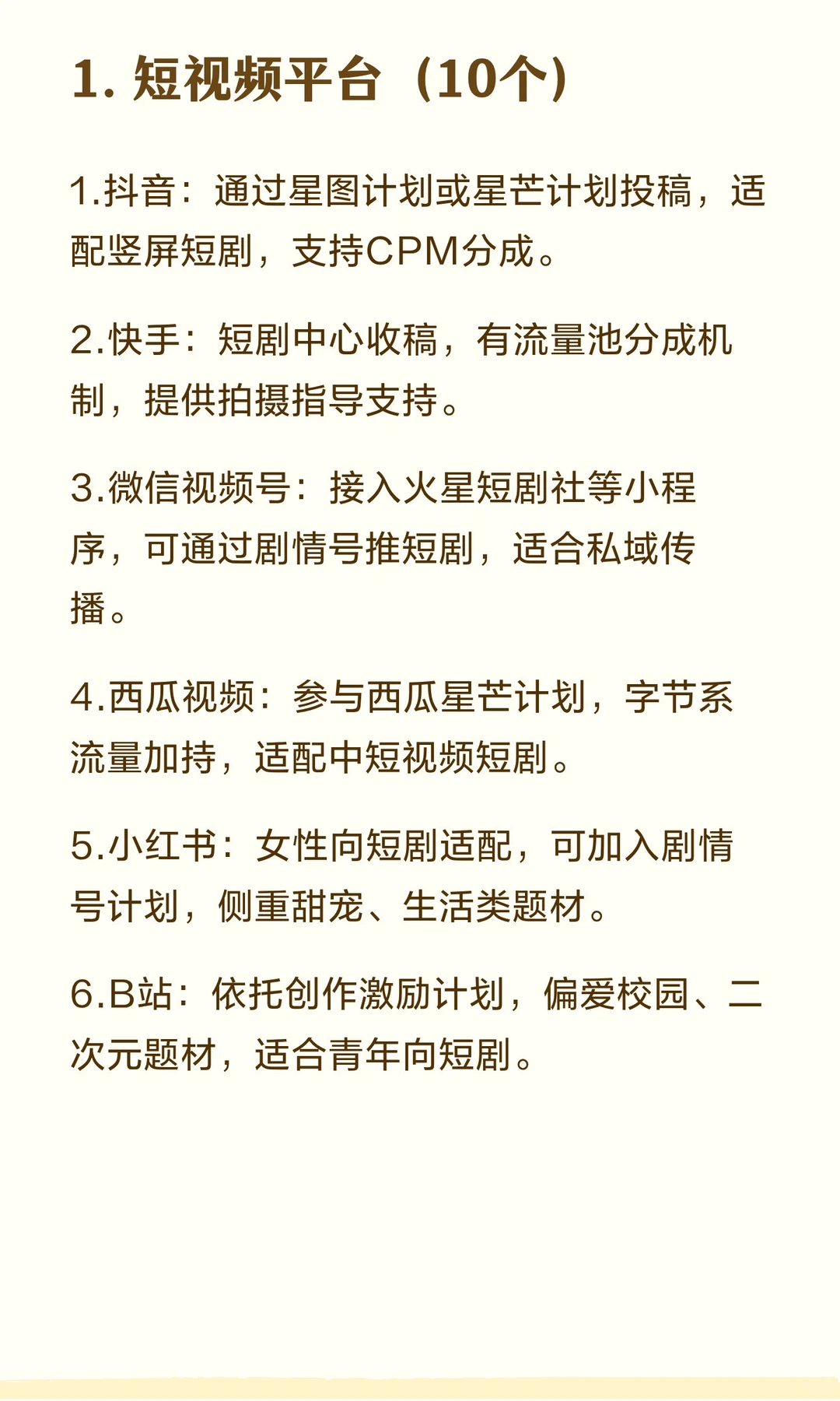 50个短剧投稿渠道推荐