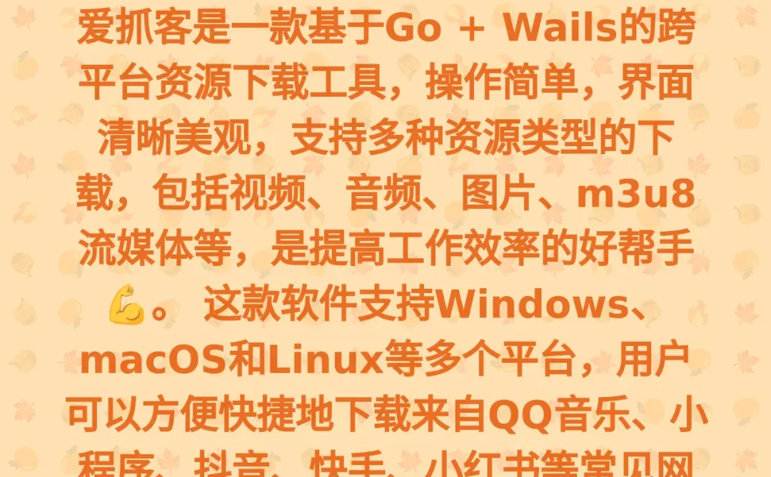轻松下载各种网络资源，尽在爱抓客