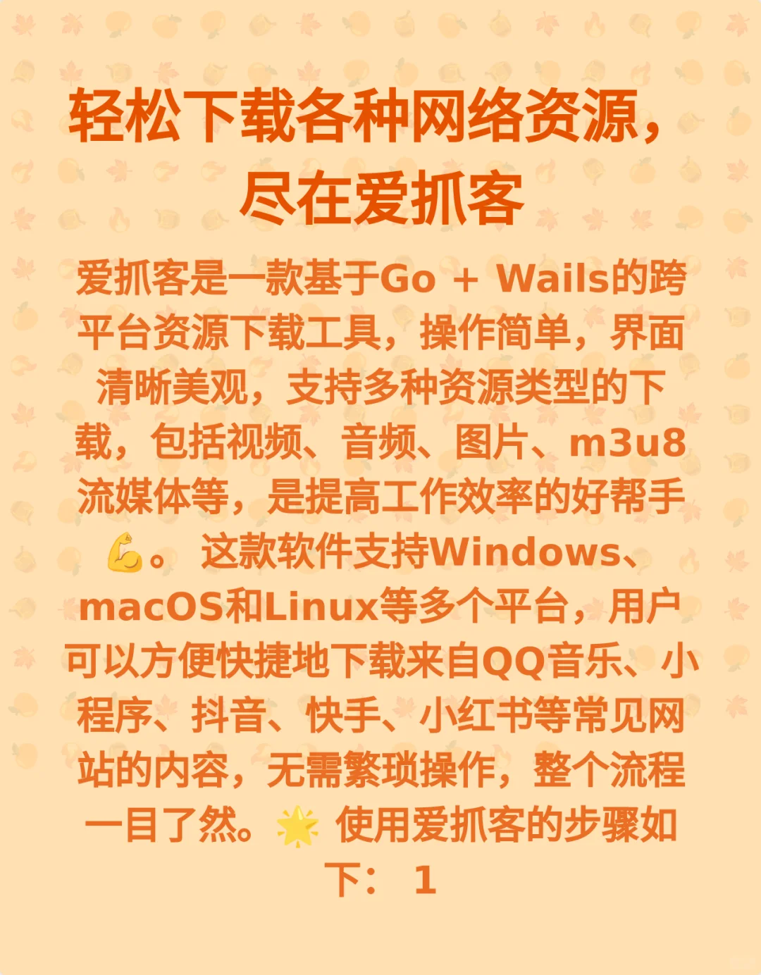 轻松下载各种网络资源，尽在爱抓客