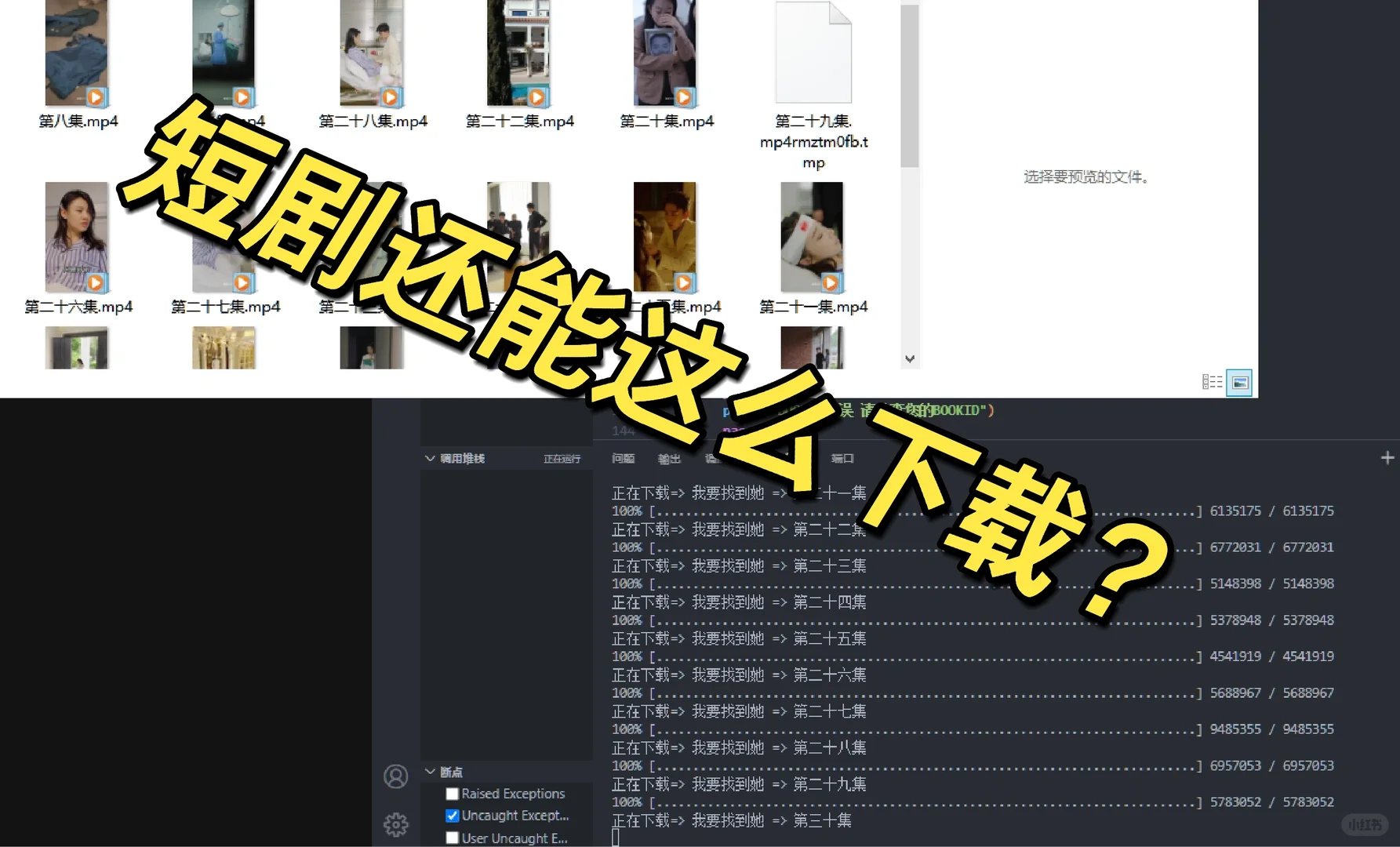 Python开发短剧下载器