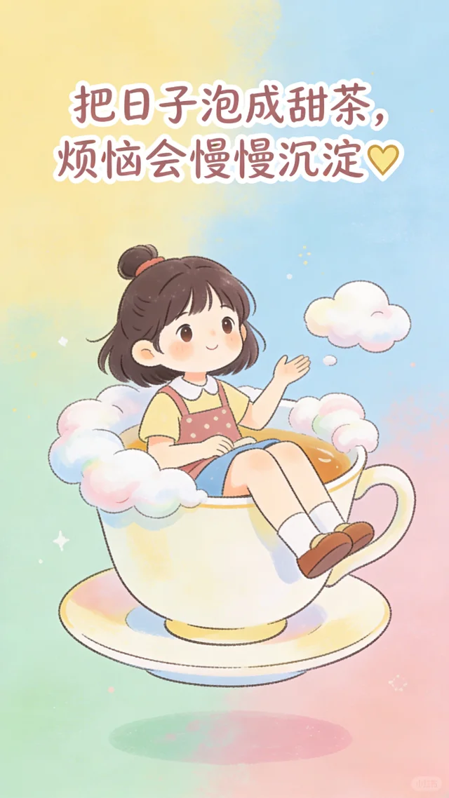 把烦恼丢掉，揣着快乐往前跑