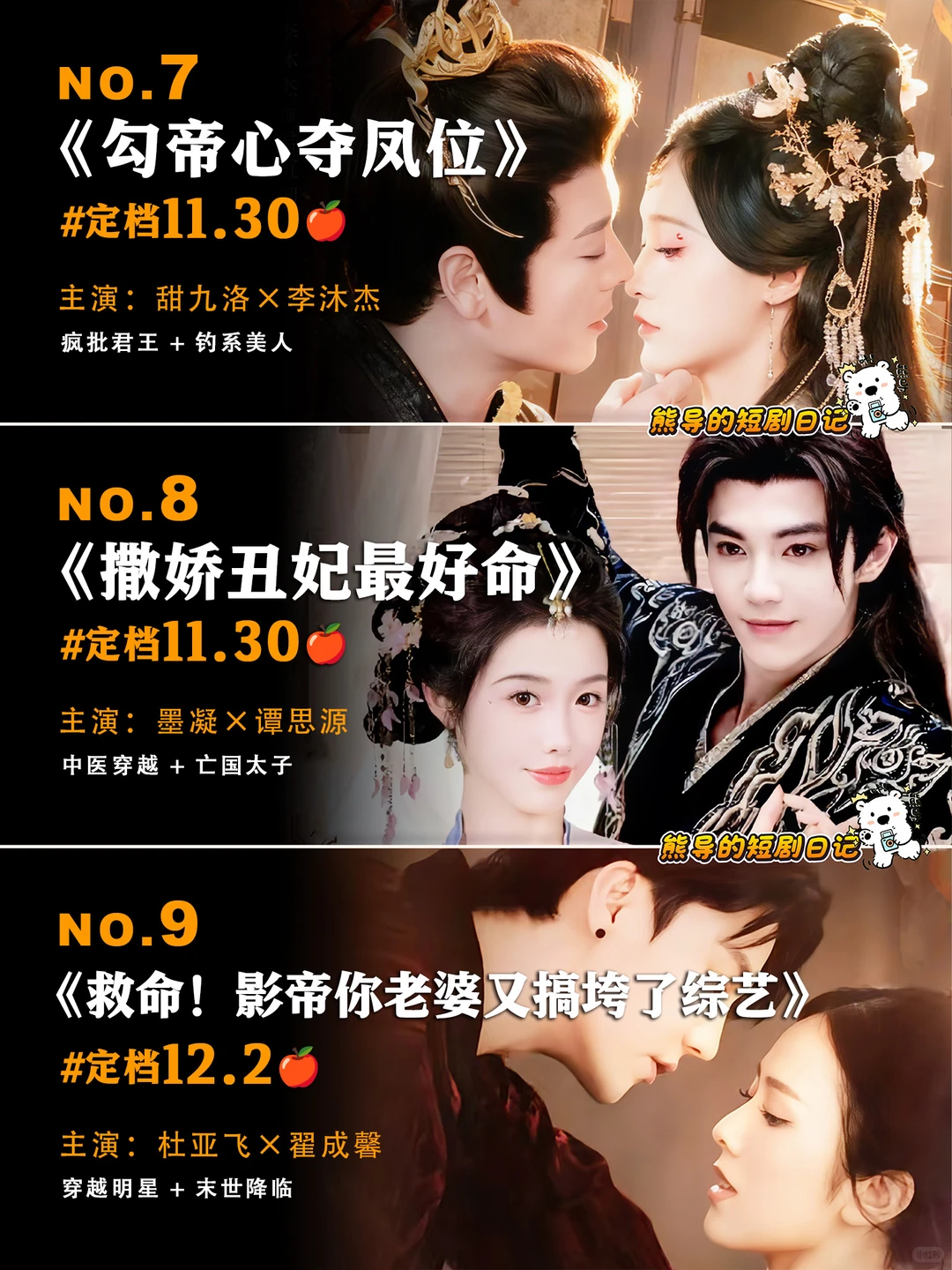 十一月未播先火🔥第六弹短剧推荐，期待