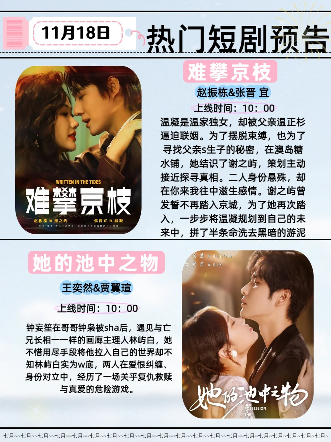 短剧天花板|11月18日热门短剧推荐！