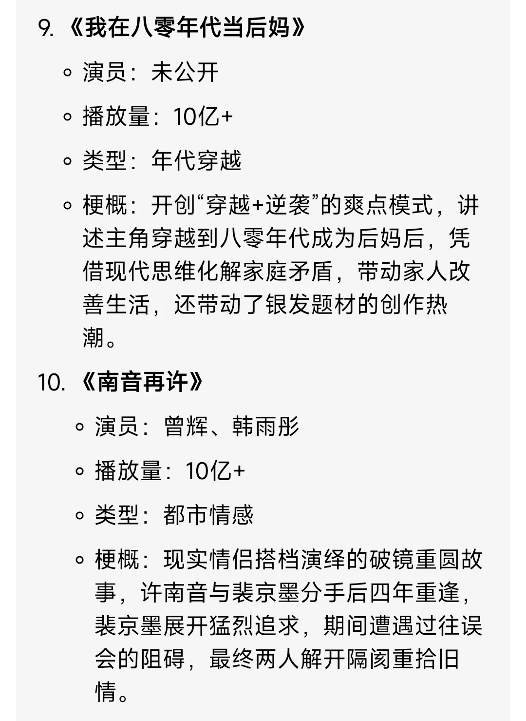 爆款制造机听花岛，今年TOP10的剧