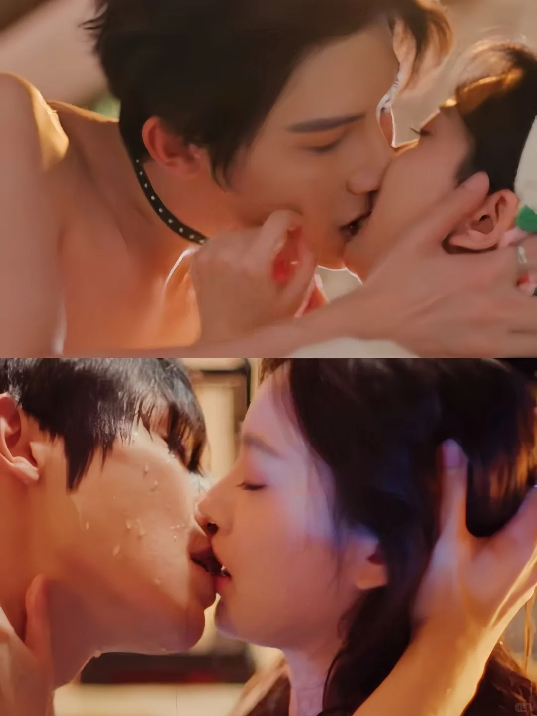 不愧是真夫妻！两口子亲起来看得人热热的！