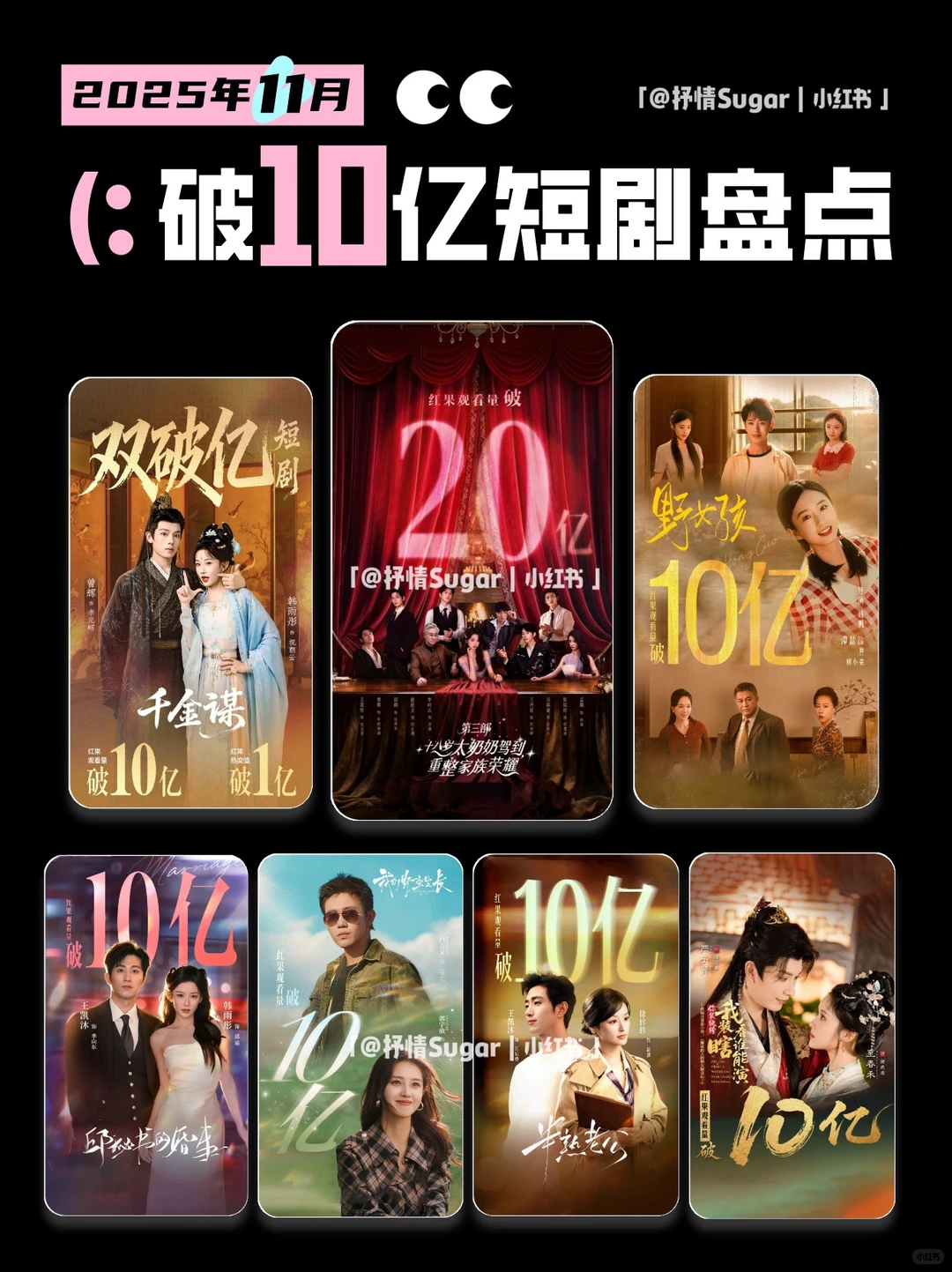 🌟2025年11月破10亿短剧盘点！