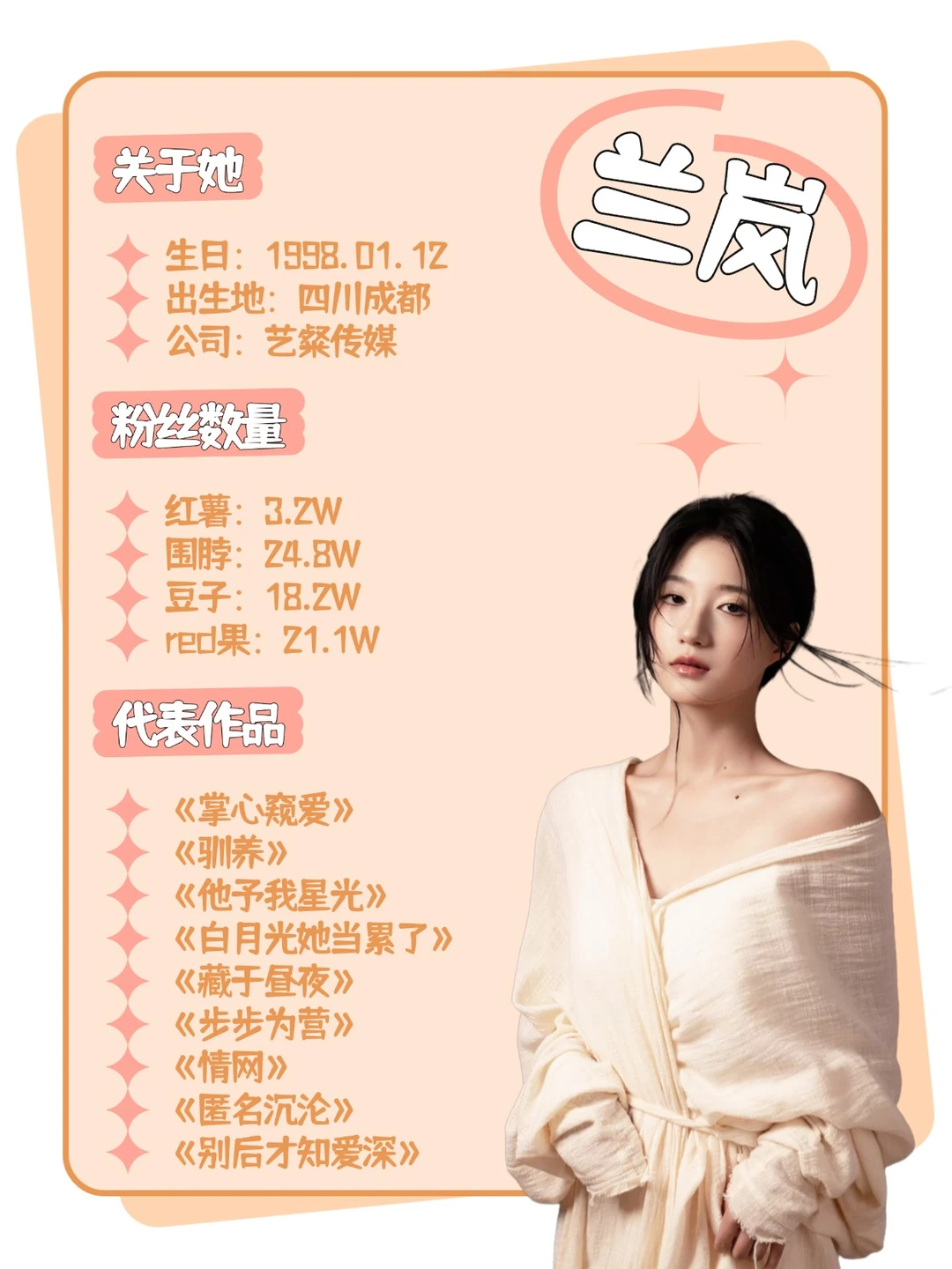 每天认识一位短剧女演员之兰岚