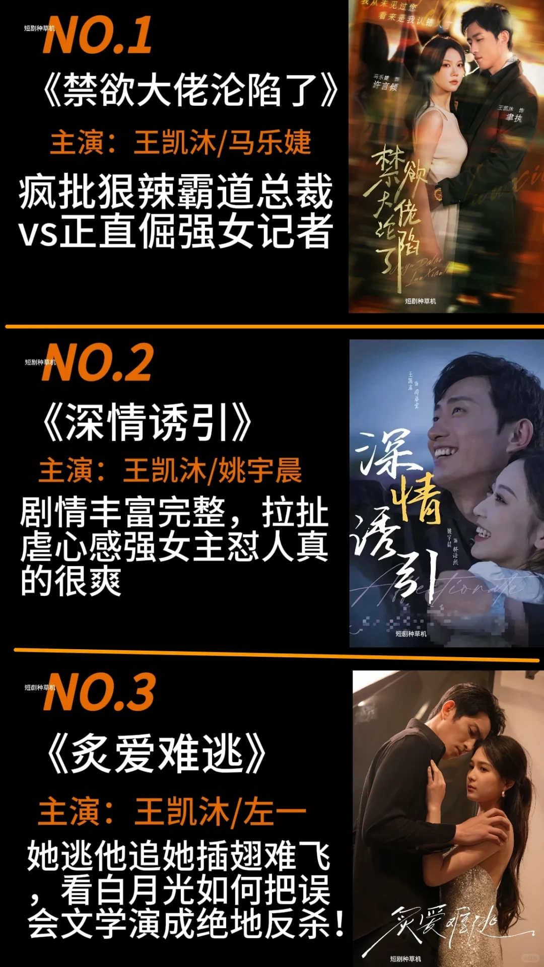 王凯沐的十五部爆款短剧，你都看过哪一部