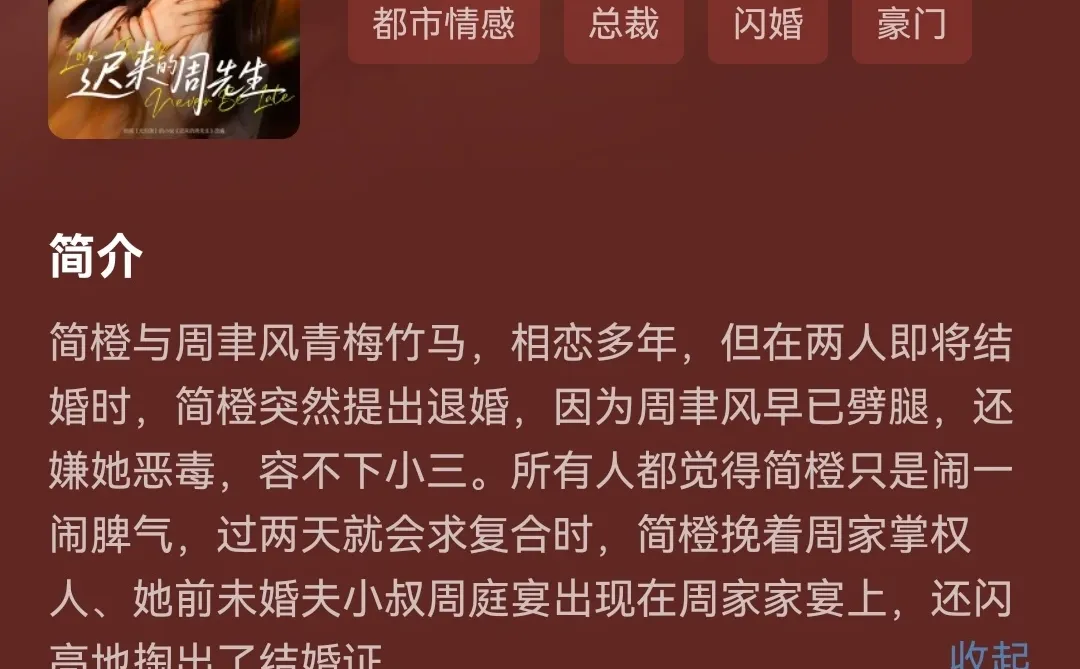 迟来的周先生•飒爽大小姐vs深情掌权人