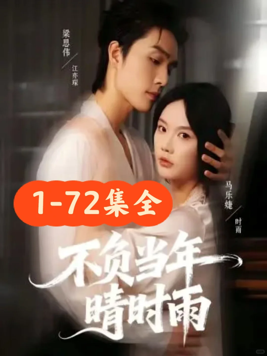 梁思伟❤️马乐婕《不负当年晴时雨》72集完整版