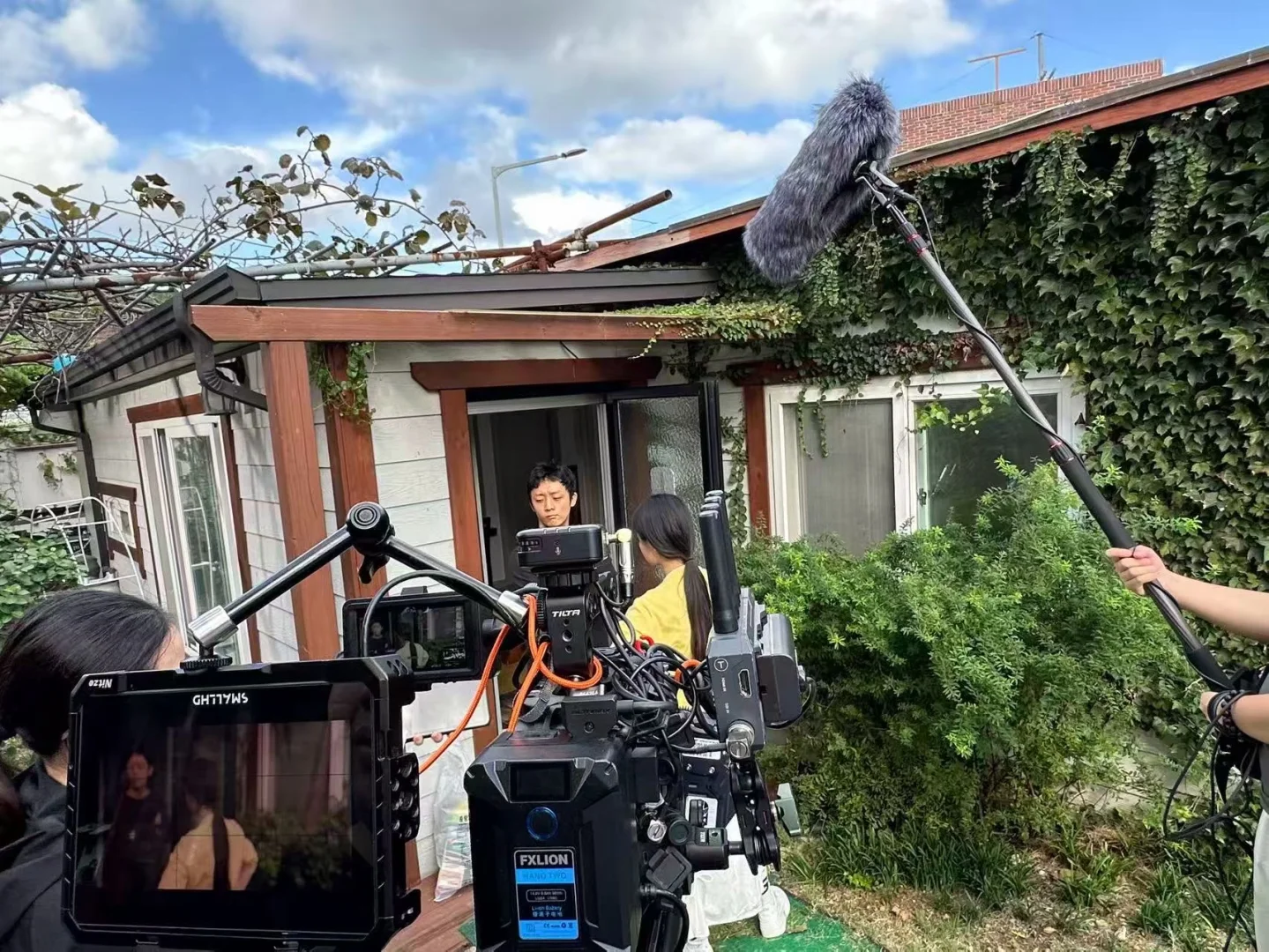 第一次在韩国拍摄韩语短片！