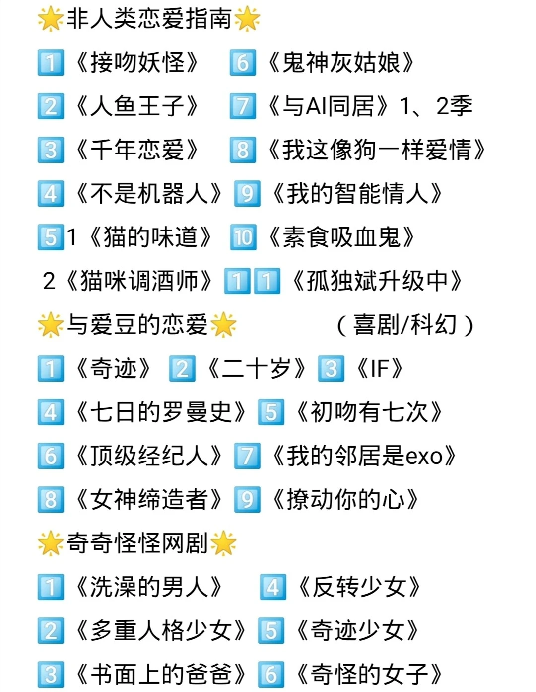 📺追剧推荐|🌟韩网剧🌟合集整理❗️
