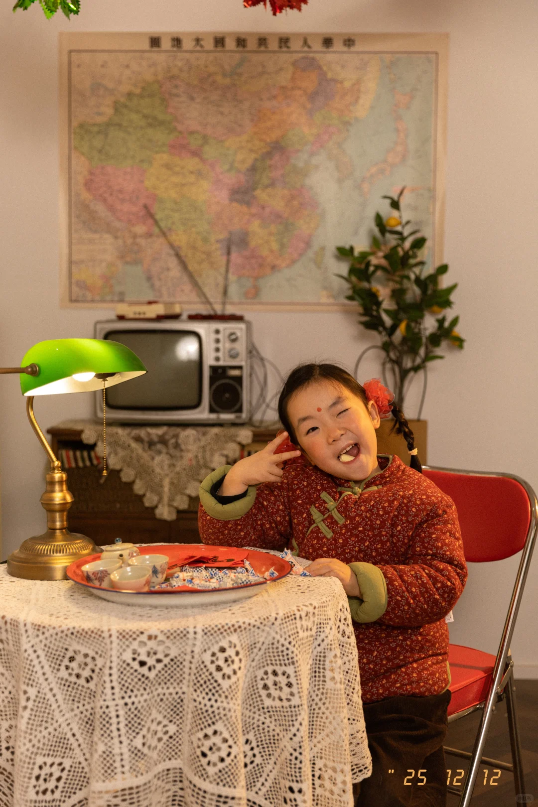 可可爱爱的复古土味新年照，老款小孩舒适区