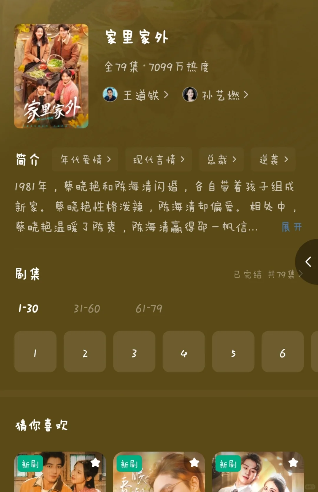 《家里家外》，我不允许看短剧的人错过！