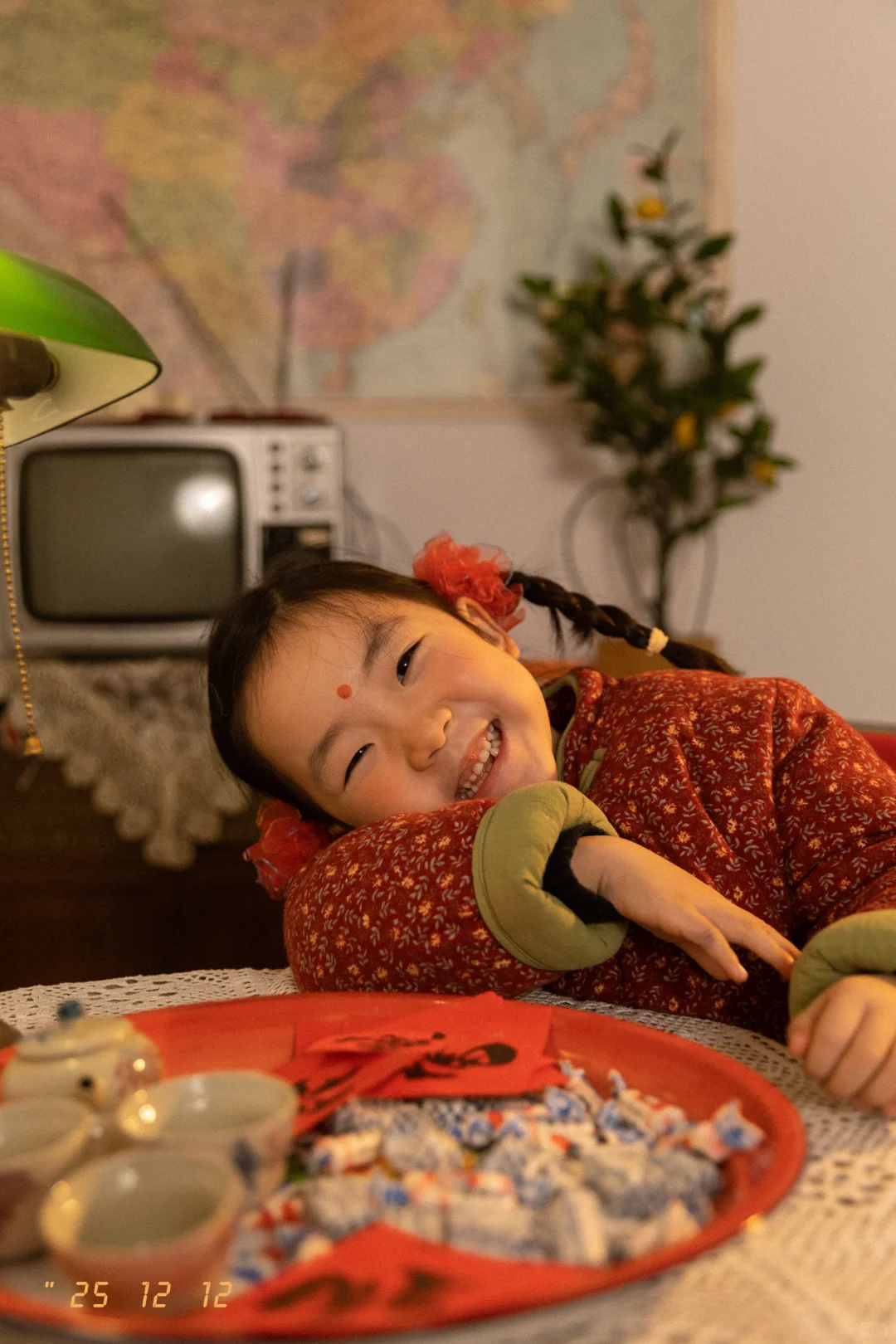 可可爱爱的复古土味新年照，老款小孩舒适区