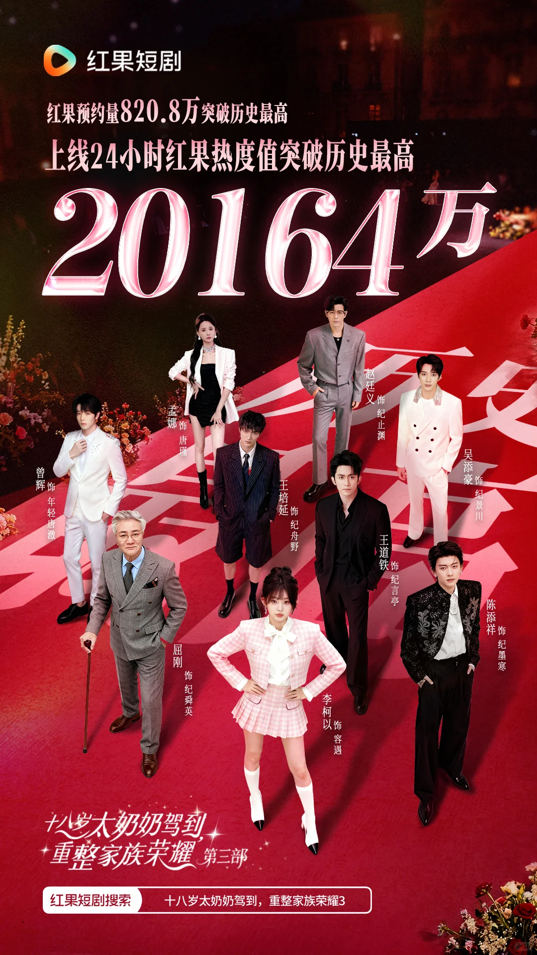 《十八岁太奶奶3》热度值破两亿！