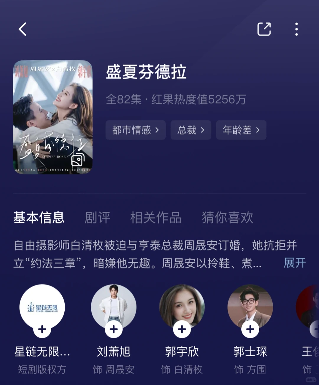 第一次看短剧！盛夏芬德拉，好看吗😀😀