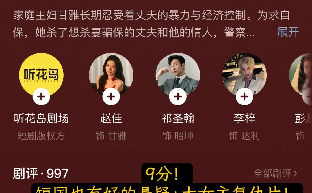 📝真心分享17部值得反复观看的宝藏短剧🫧