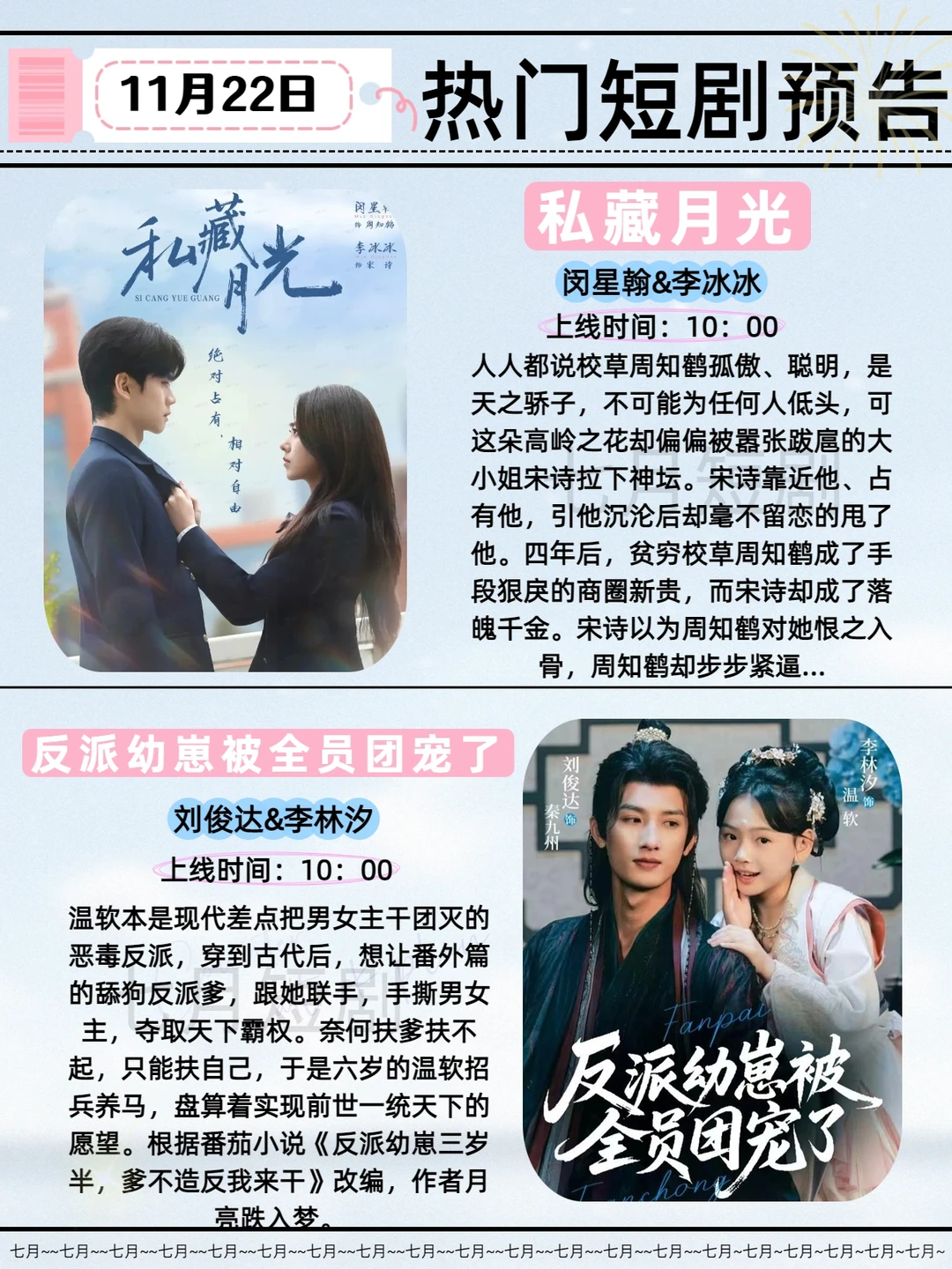 11月22日热门短剧推荐！