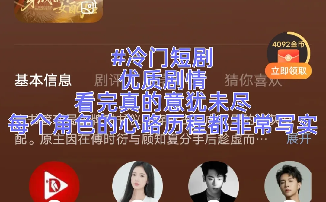 冷门但优质短剧推荐