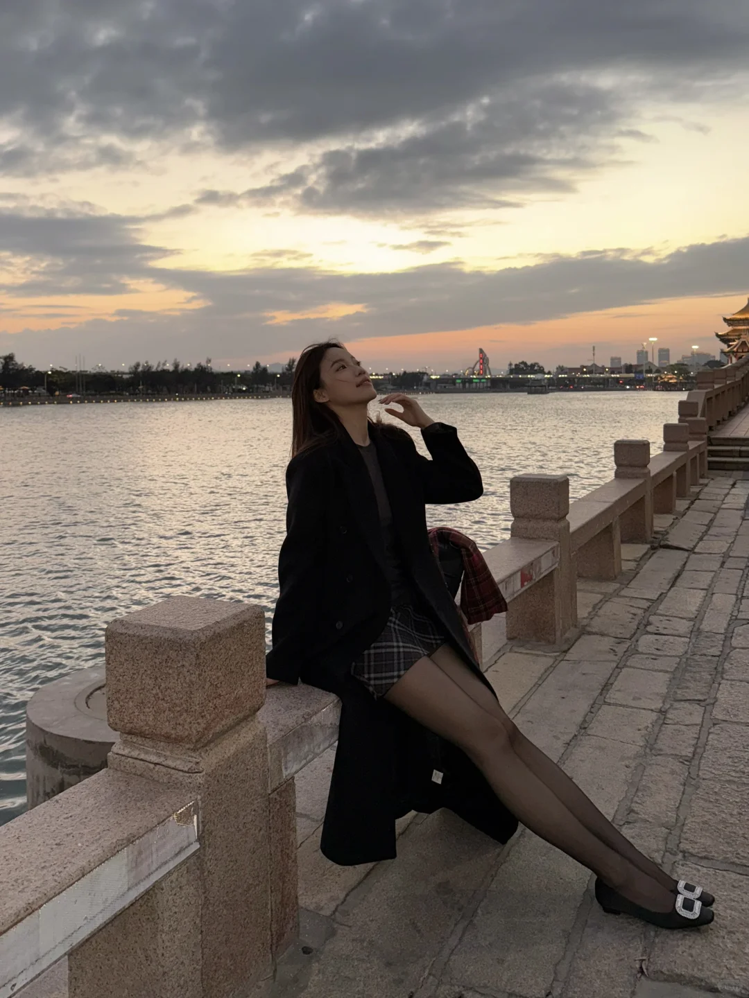 173 55 | 黑色大衣穿搭思路～