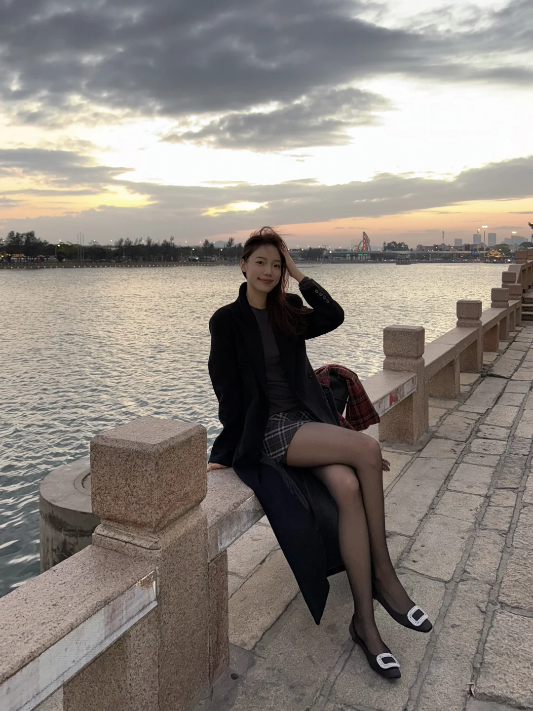 173 55 | 黑色大衣穿搭思路～